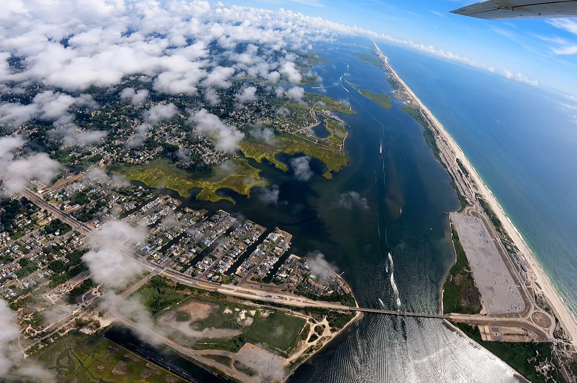 skydiving over new york