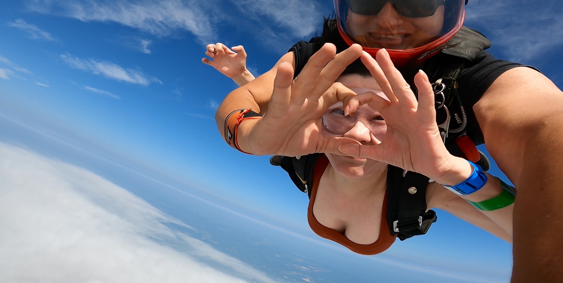 Skydiving in Long Island with ocean views